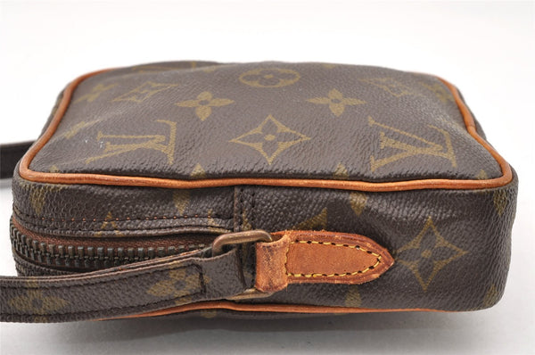 Authentic Louis Vuitton Monogram Mini Poche Danube Shoulder Bag M45268 LV 7851I