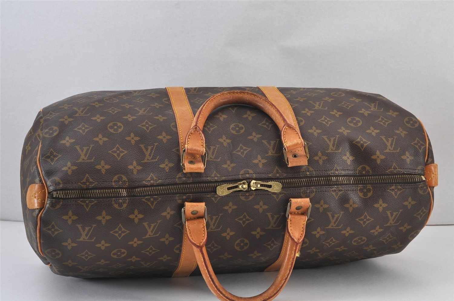 Authentic Louis Vuitton Monogram Keepall 50 Travel Boston Bag M41426 LV 7851J