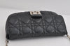 Authentic Christian Dior New Lock Cannage Leather Chain Shoulder Bag Black 7852I