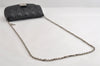 Authentic Christian Dior New Lock Cannage Leather Chain Shoulder Bag Black 7852I