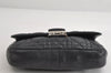 Authentic Christian Dior New Lock Cannage Leather Chain Shoulder Bag Black 7852I