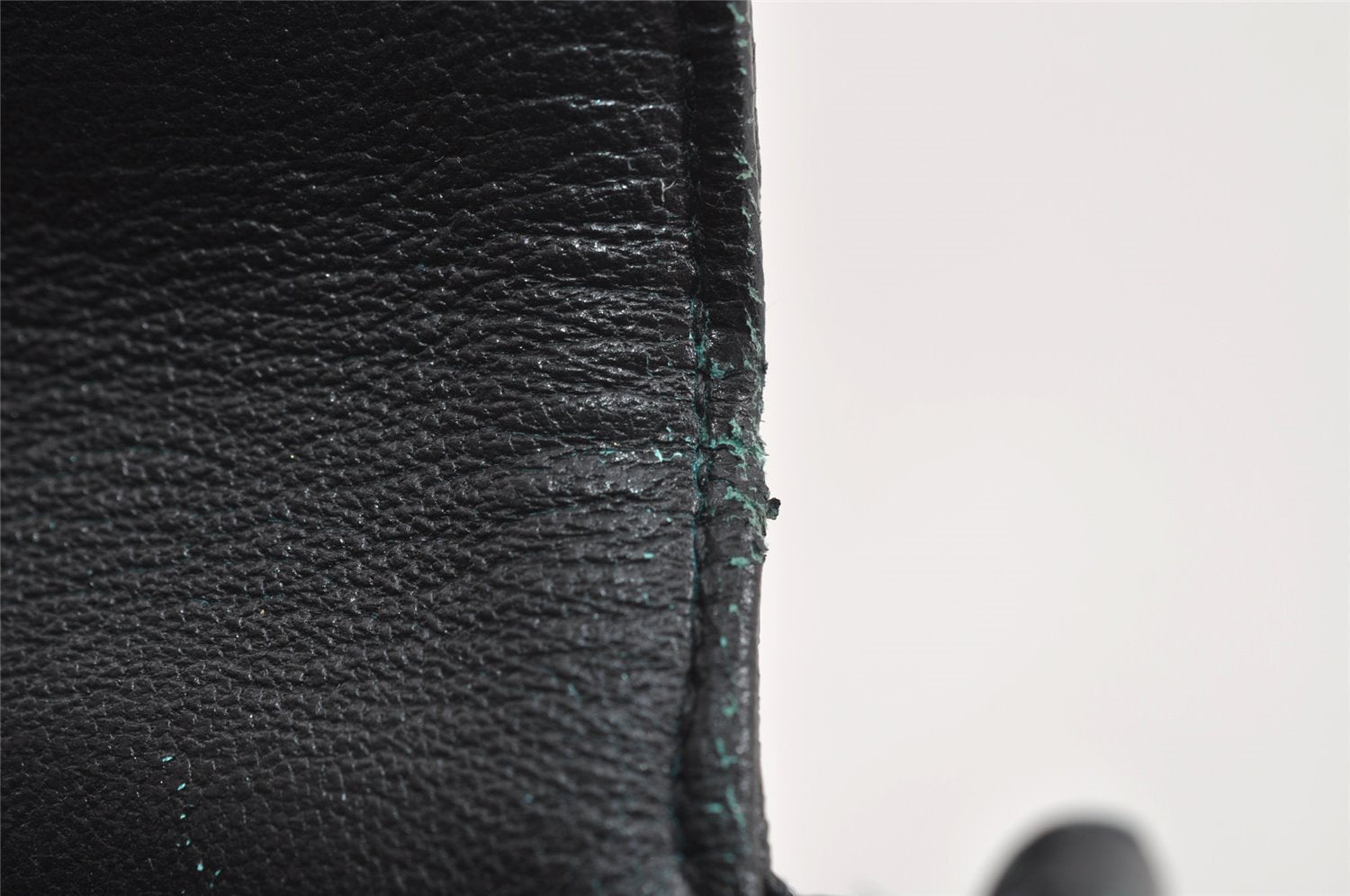 Authentic Christian Dior New Lock Cannage Leather Chain Shoulder Bag Black 7852I