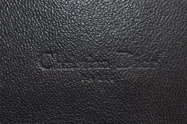 Authentic Christian Dior New Lock Cannage Leather Chain Shoulder Bag Black 7852I
