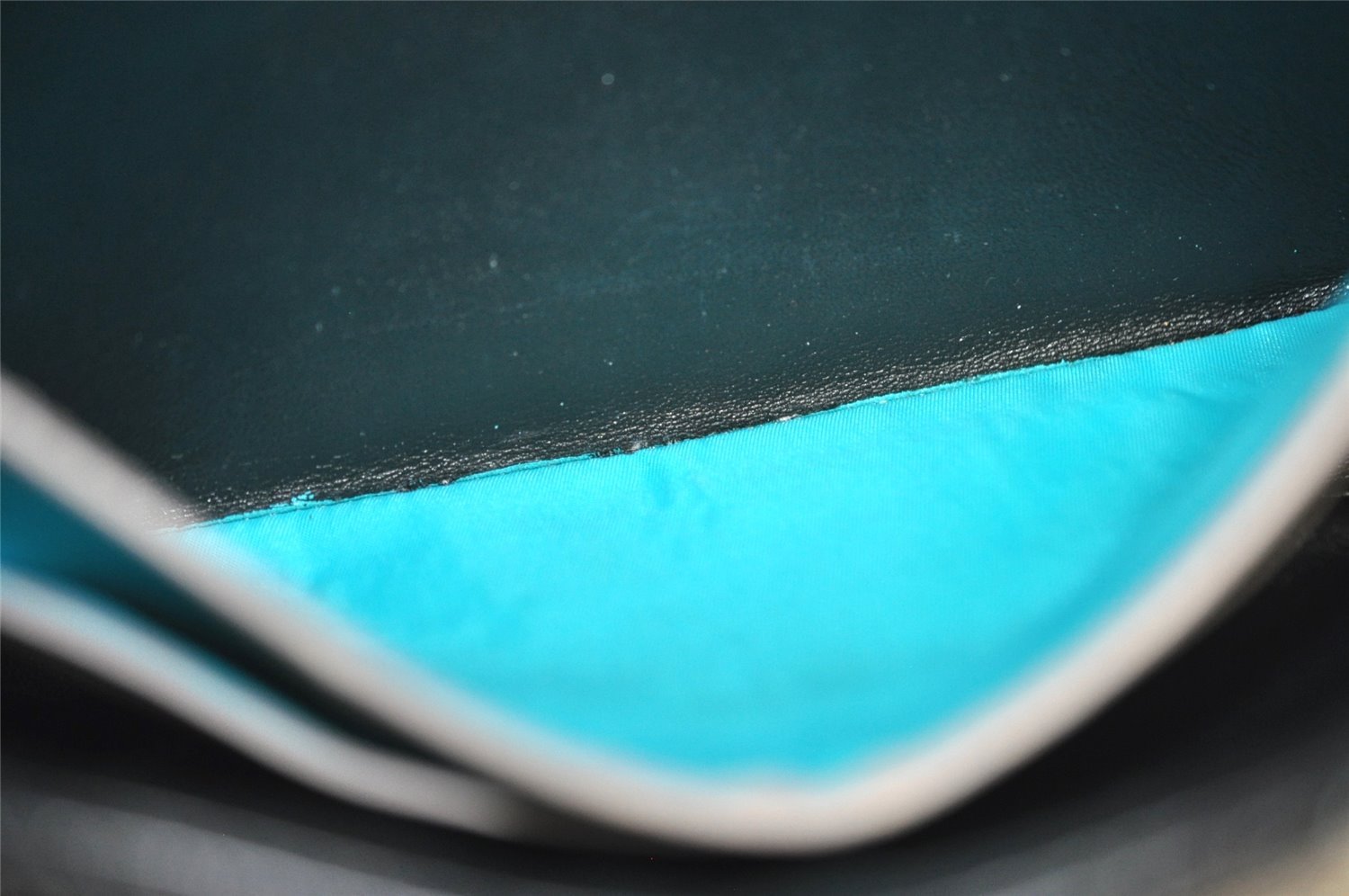 Authentic Christian Dior New Lock Cannage Leather Chain Shoulder Bag Black 7852I