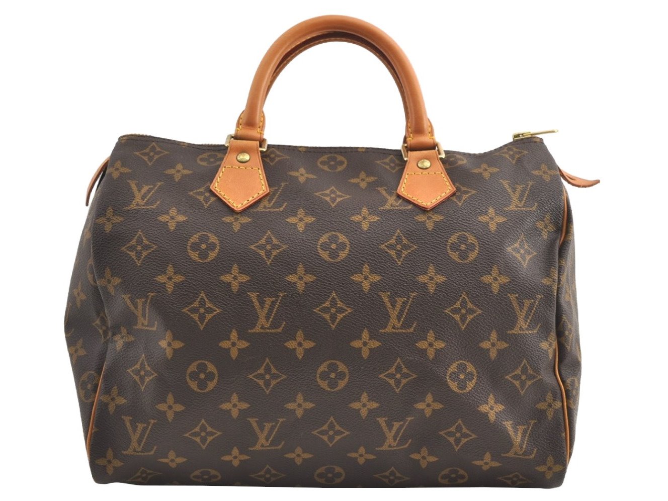 Authentic Louis Vuitton Monogram Speedy 30 Hand Boston Bag M41526 LV 7852J