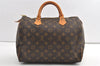 Authentic Louis Vuitton Monogram Speedy 30 Hand Boston Bag M41526 LV 7852J