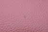 Authentic CHANEL Caviar Skin CC Logo Cosmetic Pouch Purse Pink Junk 7854I