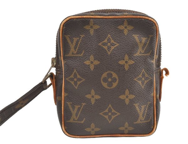 Auth Louis Vuitton Monogram Mini Poche Danube Shoulder Bag M45268 Junk 7854J