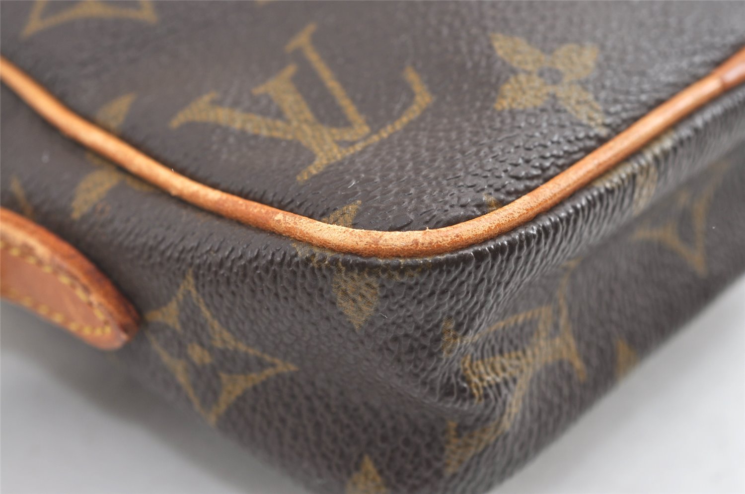 Auth Louis Vuitton Monogram Mini Poche Danube Shoulder Bag M45268 Junk 7854J