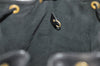Authentic Louis Vuitton Epi Petit Noe Shoulder Drawstring Bag M59012 Black 7855I
