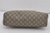Authentic GUCCI Vintage Shoulder Hand Tote Bag GG PVC Leather 211138 Brown 7856I