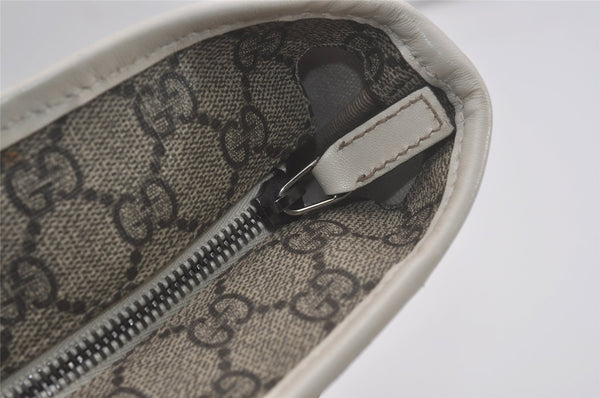 Authentic GUCCI Vintage Shoulder Hand Tote Bag GG PVC Leather 211138 Brown 7856I