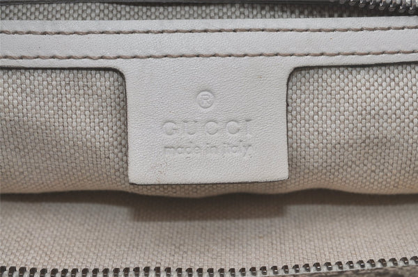 Authentic GUCCI Vintage Shoulder Hand Tote Bag GG PVC Leather 211138 Brown 7856I