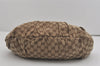 Authentic GUCCI Vintage Shoulder Tote Bag GG Canvas Leather 203624 Brown 7857I
