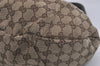 Authentic GUCCI Vintage Shoulder Tote Bag GG Canvas Leather 203624 Brown 7857I
