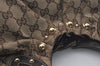 Authentic GUCCI Vintage Shoulder Tote Bag GG Canvas Leather 203624 Brown 7857I