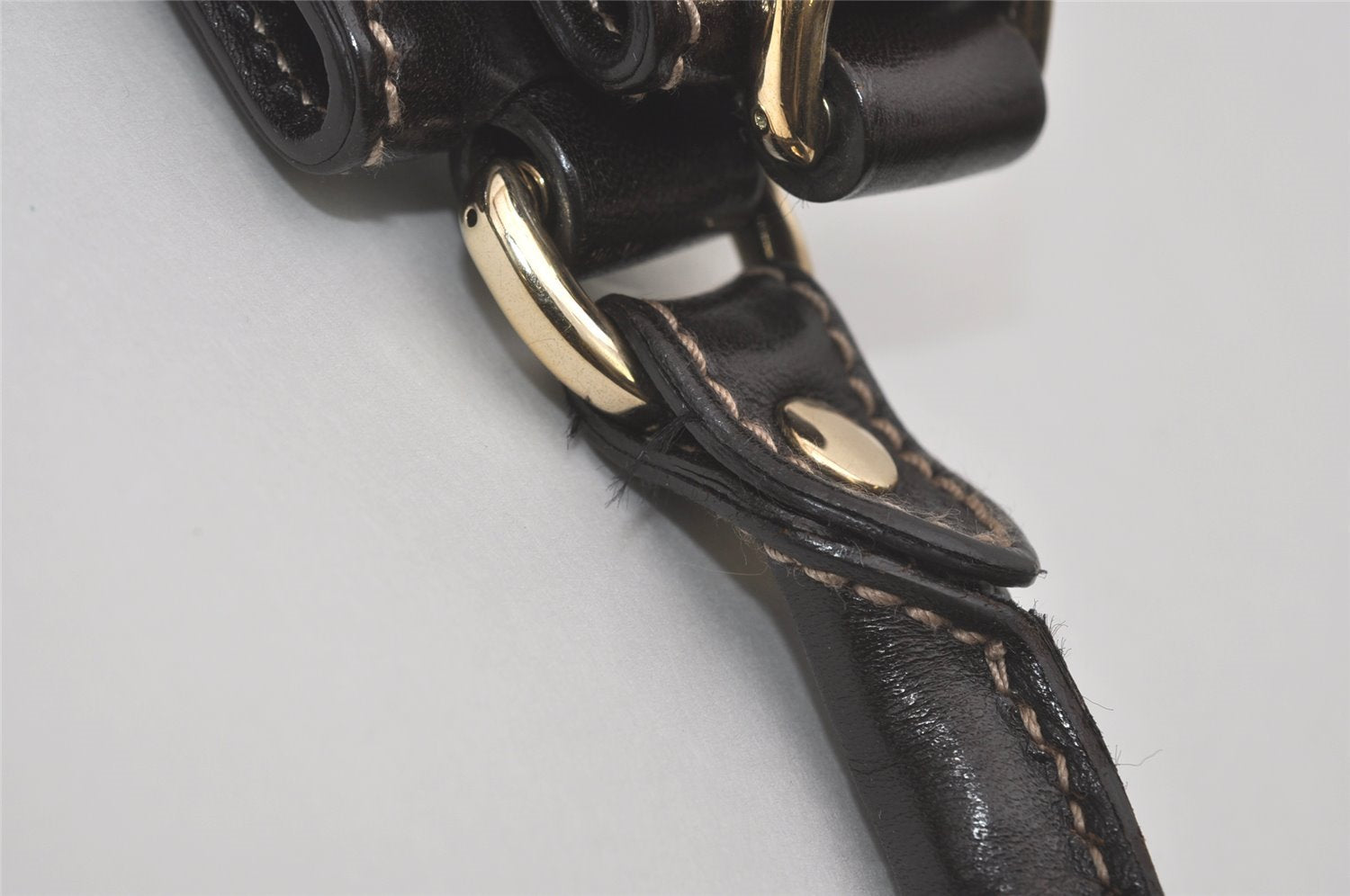 Authentic GUCCI Vintage Shoulder Tote Bag GG Canvas Leather 203624 Brown 7857I