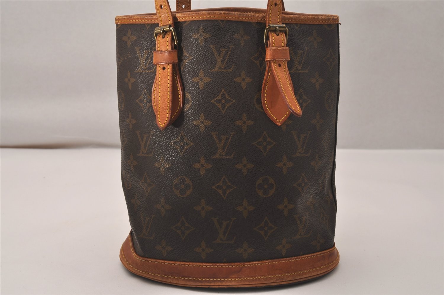 Authentic Louis Vuitton Monogram Bucket PM Shoulder Tote Bag Old Model LV 7857J