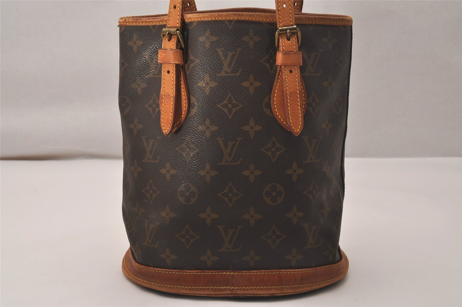 Authentic Louis Vuitton Monogram Bucket PM Shoulder Tote Bag Old Model LV 7857J