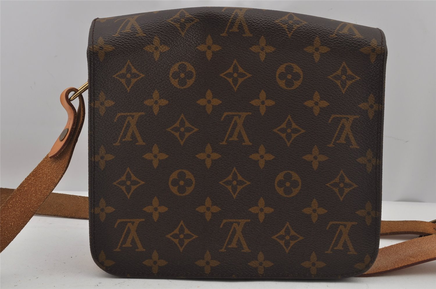 Authentic Louis Vuitton Monogram Cartouchiere MM M51253 Shoulder Cross Bag 7858J