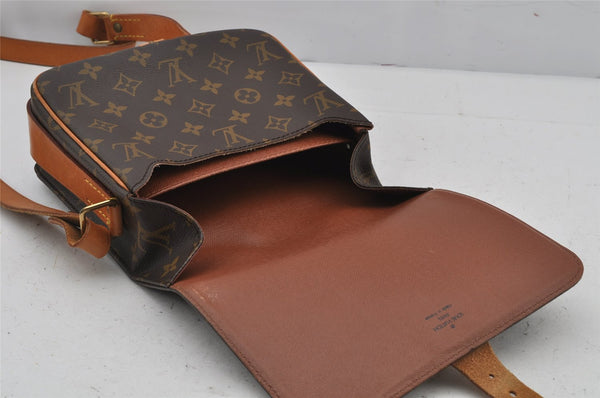 Authentic Louis Vuitton Monogram Cartouchiere MM M51253 Shoulder Cross Bag 7858J