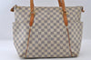 Authentic Louis Vuitton Damier Azur Totally MM Tote Bag N51262 LV 7859I