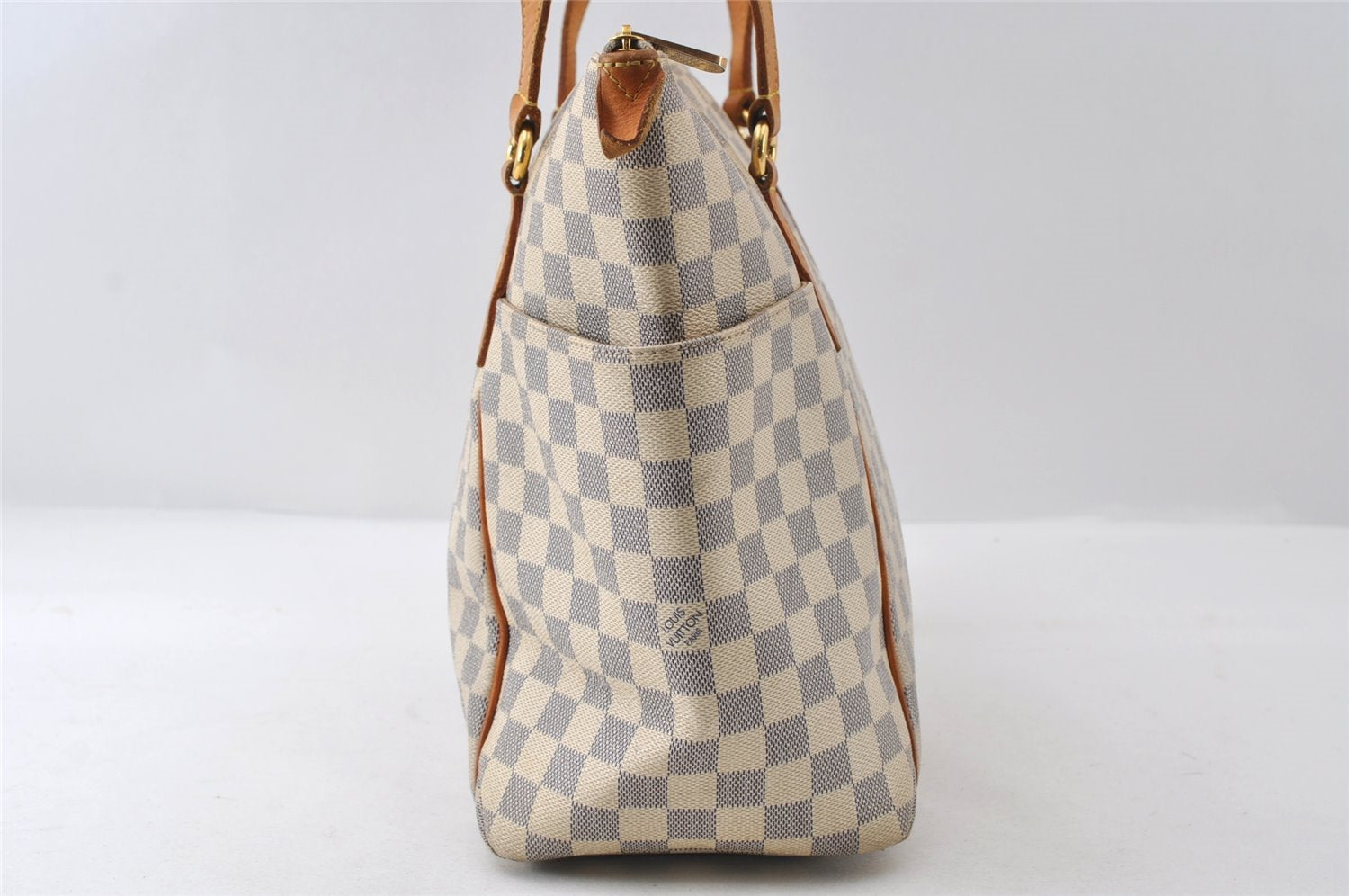 Authentic Louis Vuitton Damier Azur Totally MM Tote Bag N51262 LV 7859I