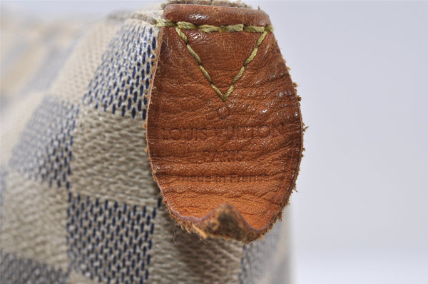 Authentic Louis Vuitton Damier Azur Totally MM Tote Bag N51262 LV 7859I