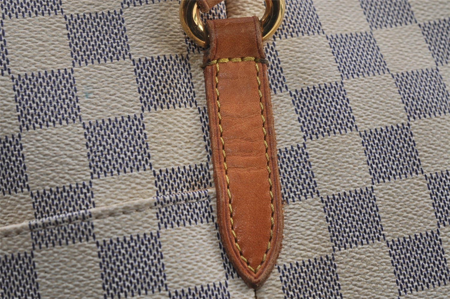 Authentic Louis Vuitton Damier Azur Totally MM Tote Bag N51262 LV 7859I
