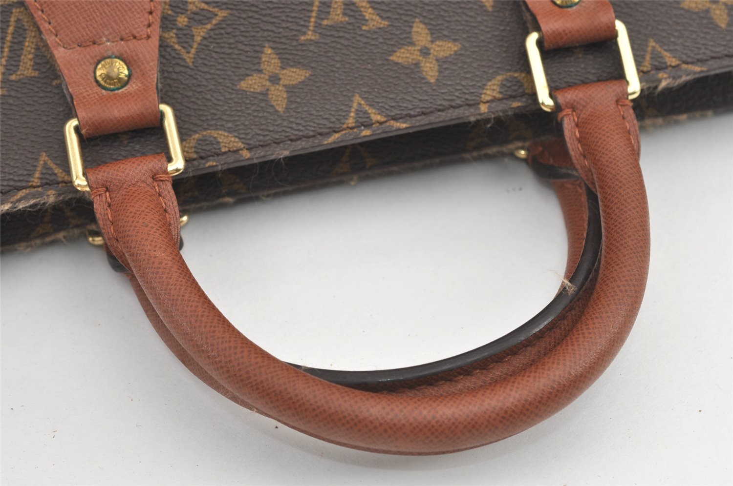Authentic Louis Vuitton Monogram Sac Triangle SP Order Hand Bag Purse LV 7859J