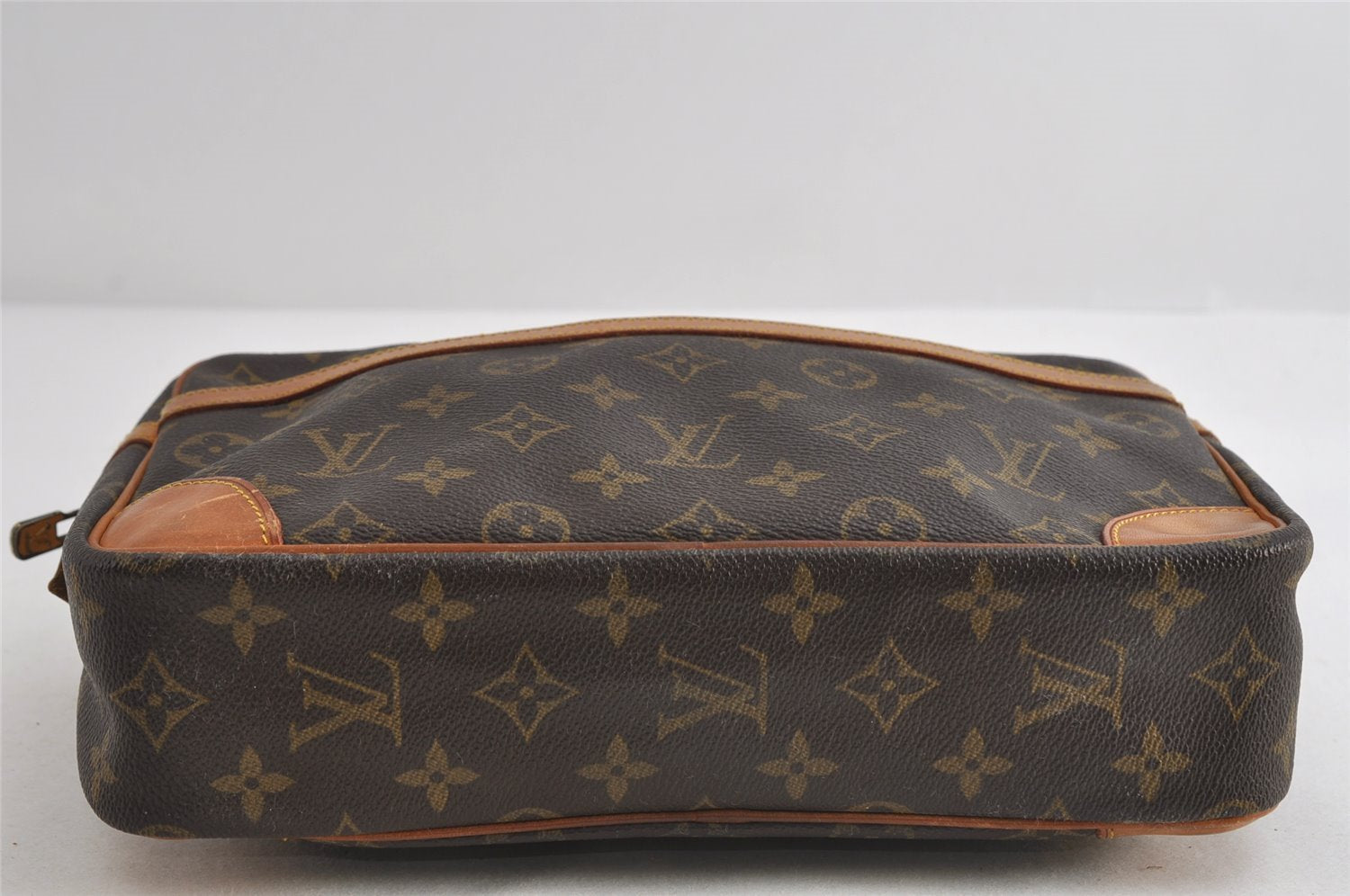 Authentic Louis Vuitton Monogram Compiegne 28 Clutch Hand Bag M51845 LV 7860I