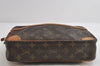 Authentic Louis Vuitton Monogram Compiegne 28 Clutch Hand Bag M51845 LV 7860I
