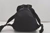 Authentic PRADA Vintage Nylon Tessuto Leather Backpack Black 7861I