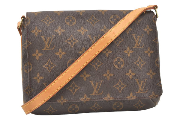 Authentic Louis Vuitton Monogram Musette Tango Shoulder Bag M51257 LV 7861J
