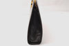 Authentic Salvatore Ferragamo Gancini Leather Chain Shoulder Bag Brown 7862I