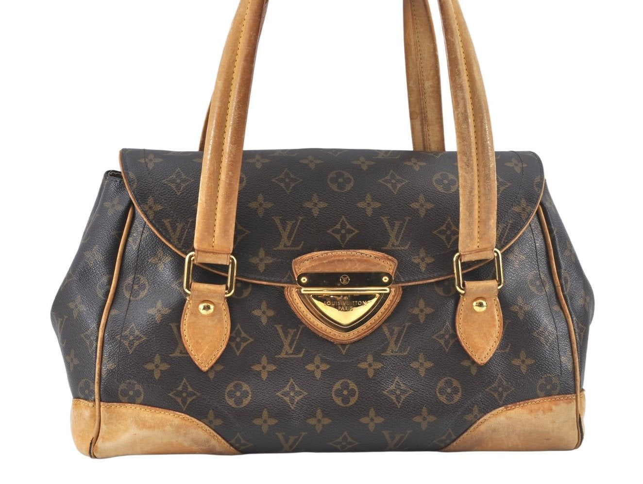 Authentic Louis Vuitton Monogram Beverly GM Shoulder Hand Bag M40120 LV 7862J