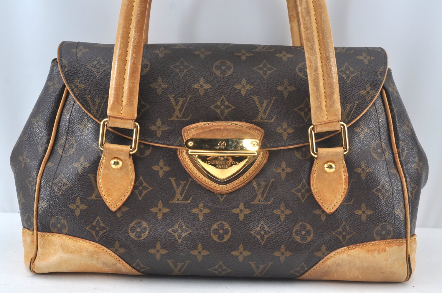 Authentic Louis Vuitton Monogram Beverly GM Shoulder Hand Bag M40120 LV 7862J