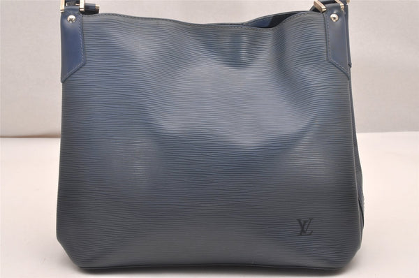 Authentic Louis Vuitton Epi Mandara MM Shoulder Cross Bag Blue M5889G LV 7863I