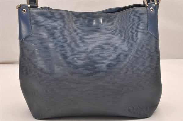 Authentic Louis Vuitton Epi Mandara MM Shoulder Cross Bag Blue M5889G LV 7863I