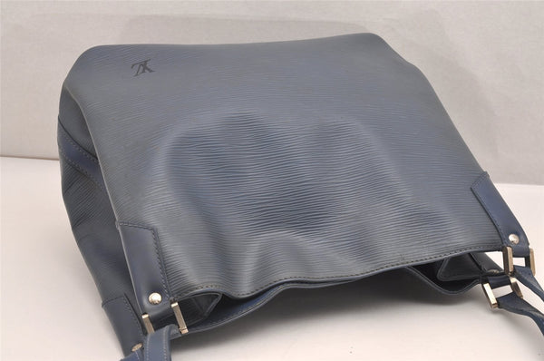 Authentic Louis Vuitton Epi Mandara MM Shoulder Cross Bag Blue M5889G LV 7863I