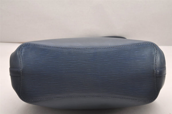 Authentic Louis Vuitton Epi Mandara MM Shoulder Cross Bag Blue M5889G LV 7863I