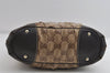 Authentic GUCCI GG Crystal Shoulder Tote Bag PVC Leather 223965 Brown 7864I