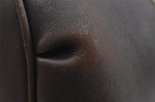 Authentic GUCCI GG Crystal Shoulder Tote Bag PVC Leather 223965 Brown 7864I