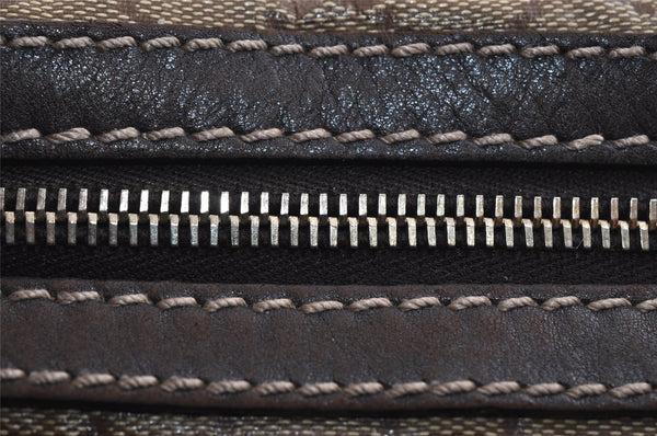 Authentic GUCCI GG Crystal Shoulder Tote Bag PVC Leather 223965 Brown 7864I