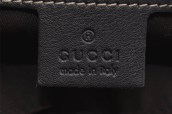 Authentic GUCCI GG Crystal Shoulder Tote Bag PVC Leather 223965 Brown 7864I