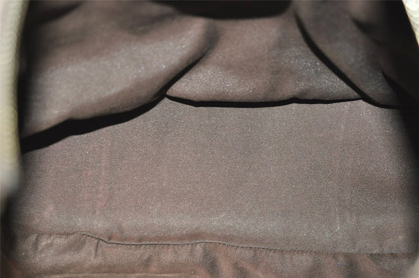 Authentic GUCCI GG Crystal Shoulder Tote Bag PVC Leather 223965 Brown 7864I