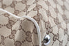 Authentic GUCCI Vintage Shoulder Tote Bag GG Canvas Leather 153213 Brown 7866J