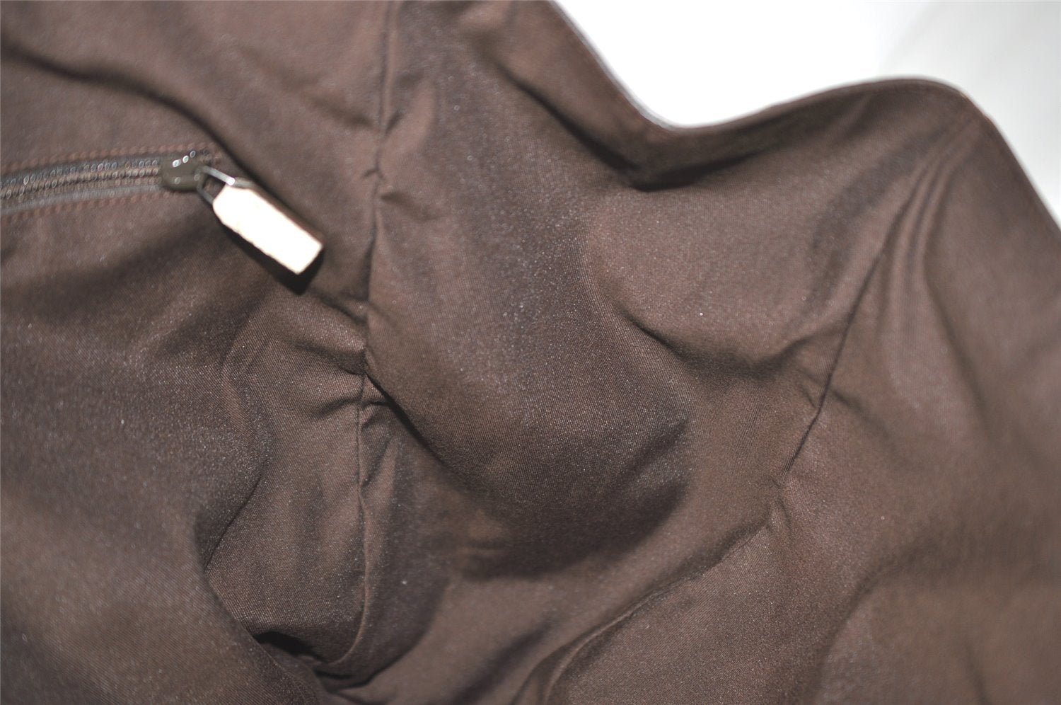 Authentic GUCCI Vintage Shoulder Tote Bag GG Canvas Leather 153213 Brown 7866J