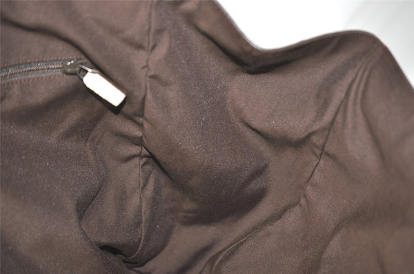 Authentic GUCCI Vintage Shoulder Tote Bag GG Canvas Leather 153213 Brown 7866J