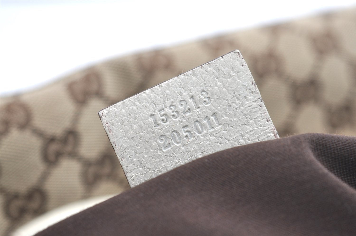 Authentic GUCCI Vintage Shoulder Tote Bag GG Canvas Leather 153213 Brown 7866J